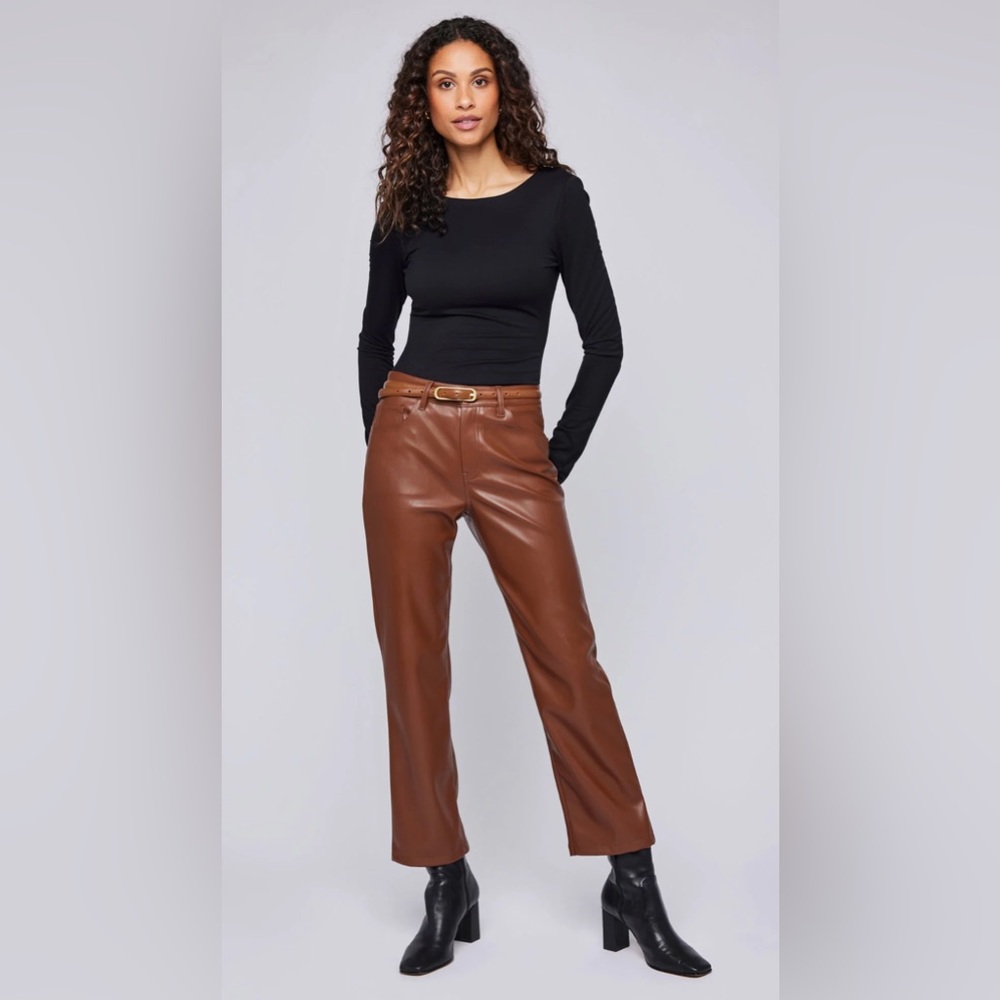GENTLE FAWN The Medley Leather Pant Wide Leg Vancouver High Rise